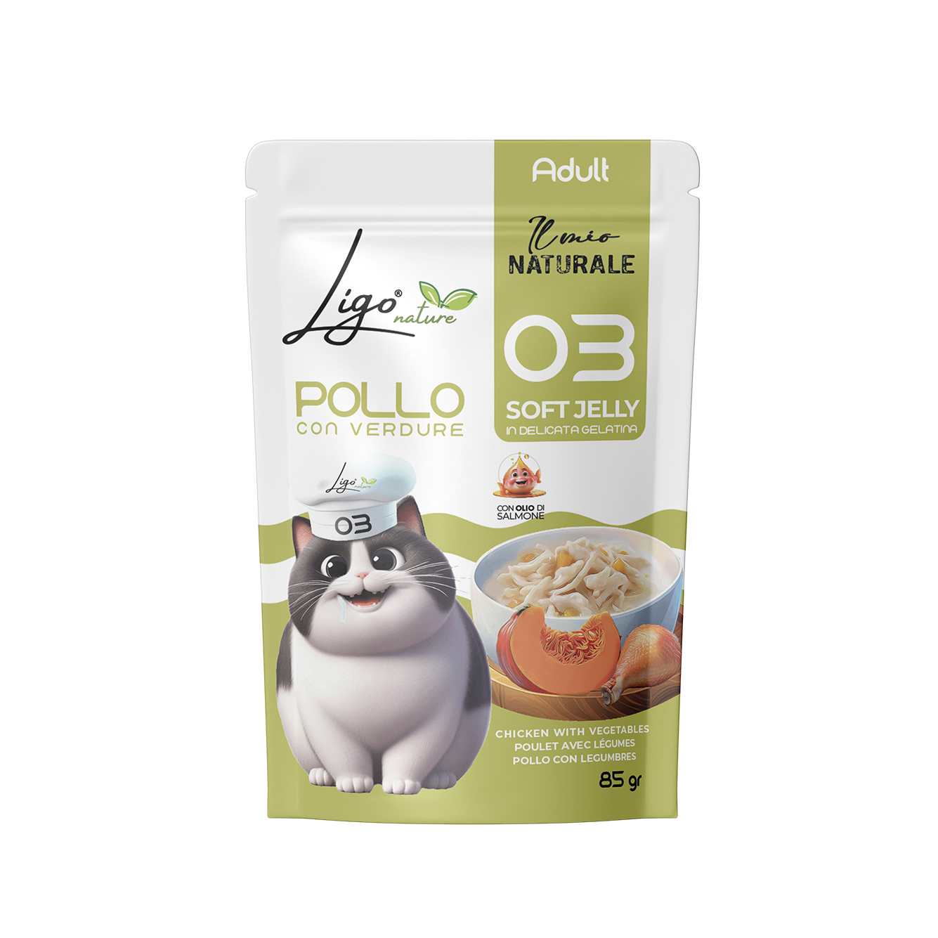 Soft Jelly Chicken with Vegetables - Ligo Nature