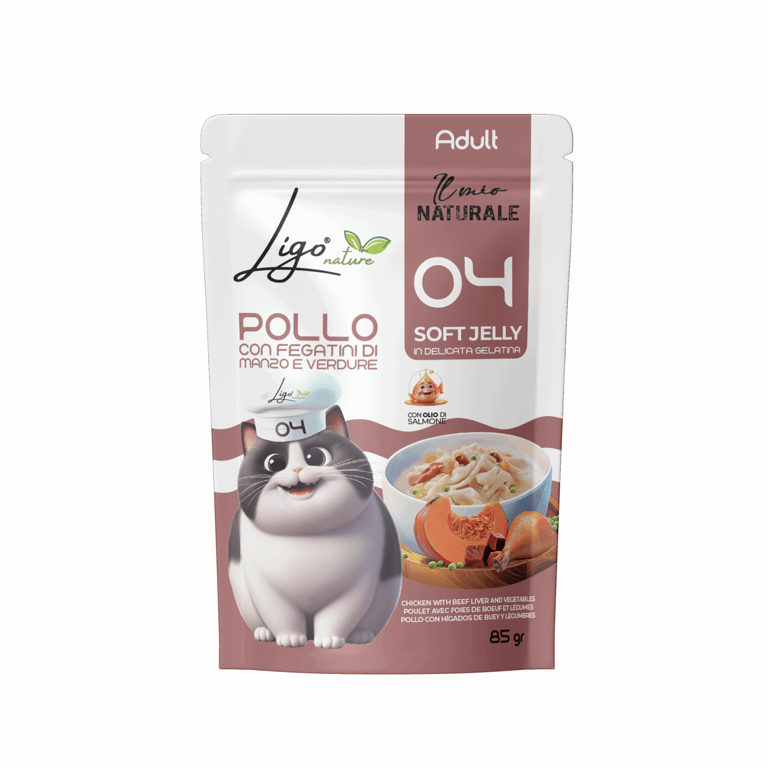 Soft Jelly Chicken with Beef & Vegetables - Ligo Nature