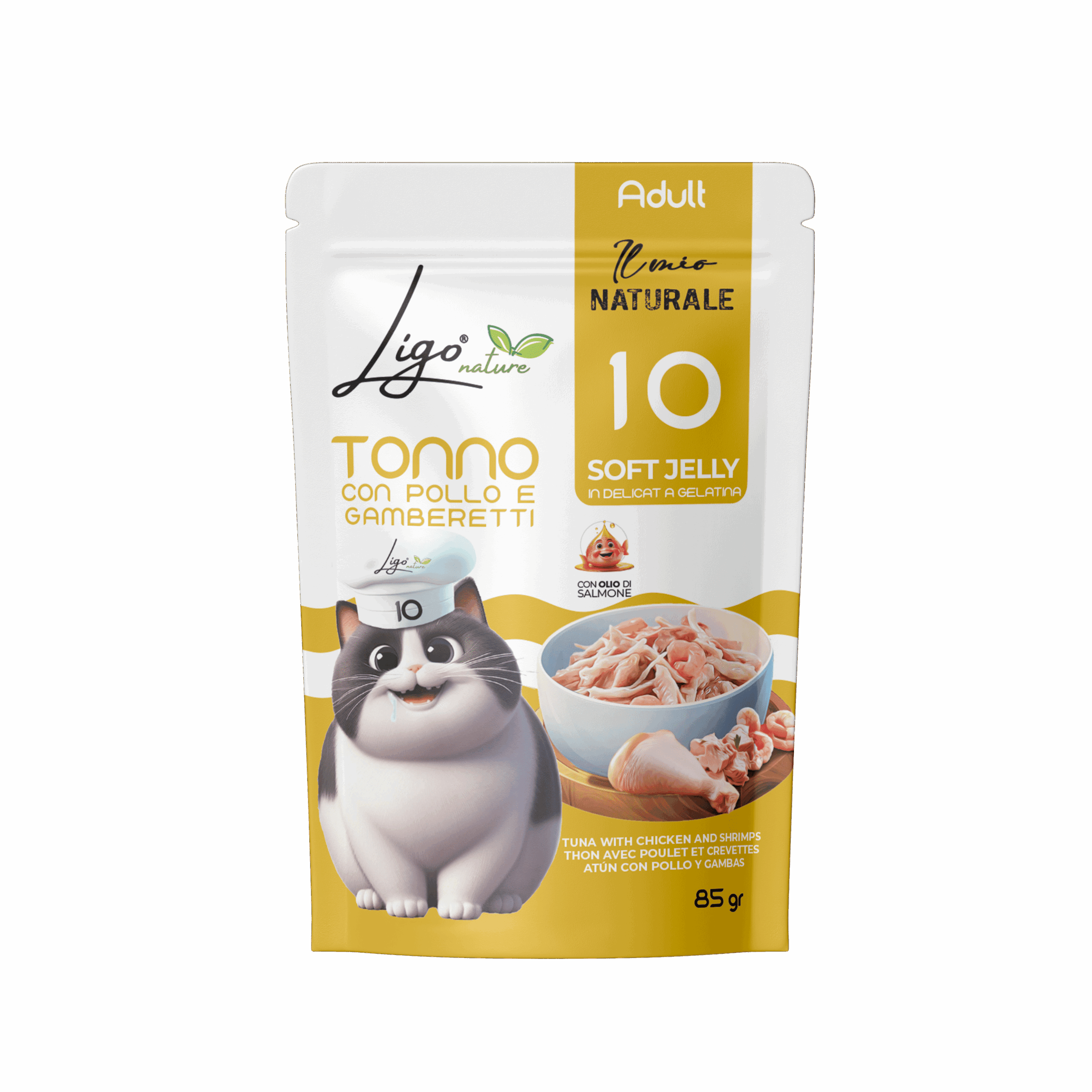 Soft Jelly Tuna with Chicken & Shrimp - Ligo Nature