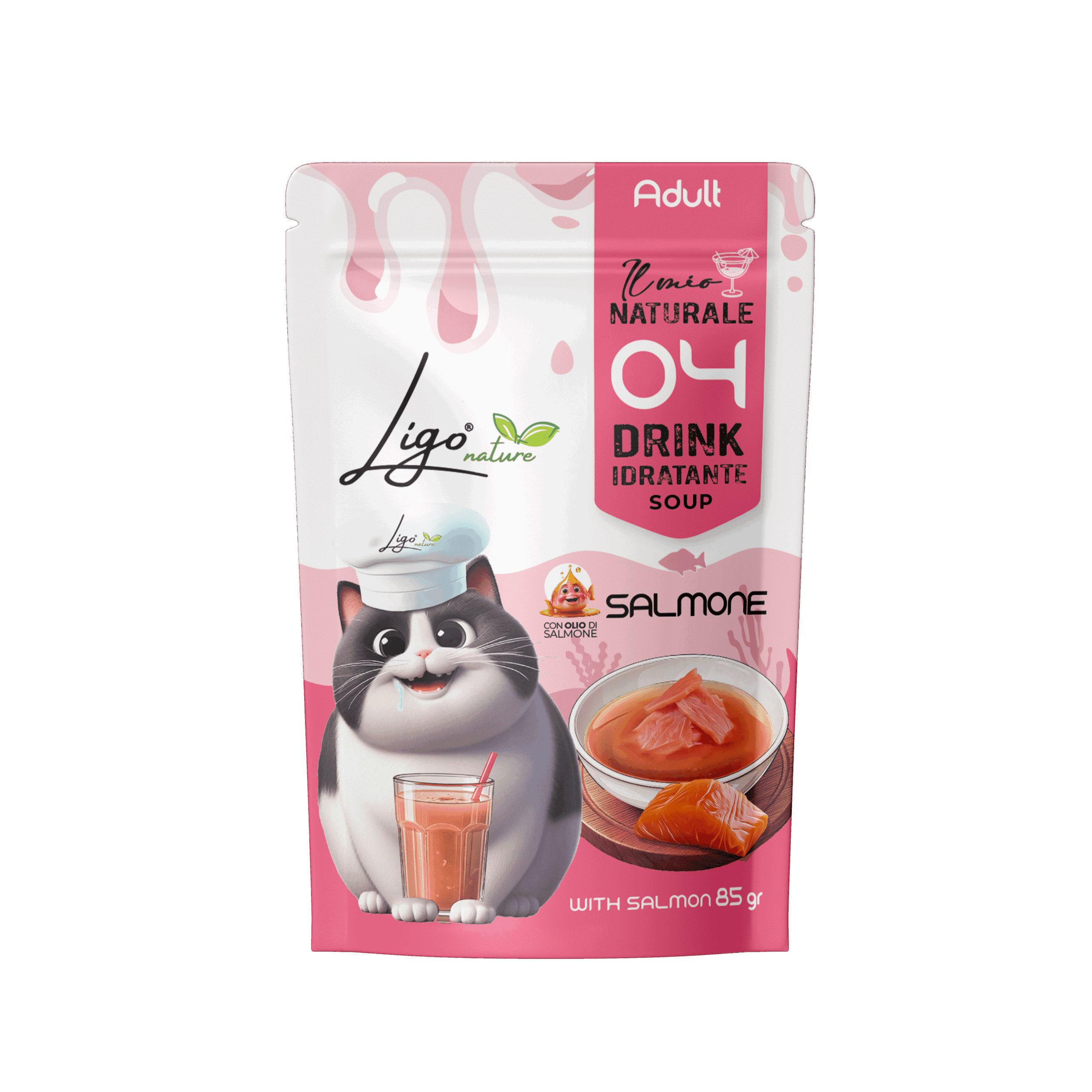 La Mia Naturale Soup Drink Salmon - Ligo Nature