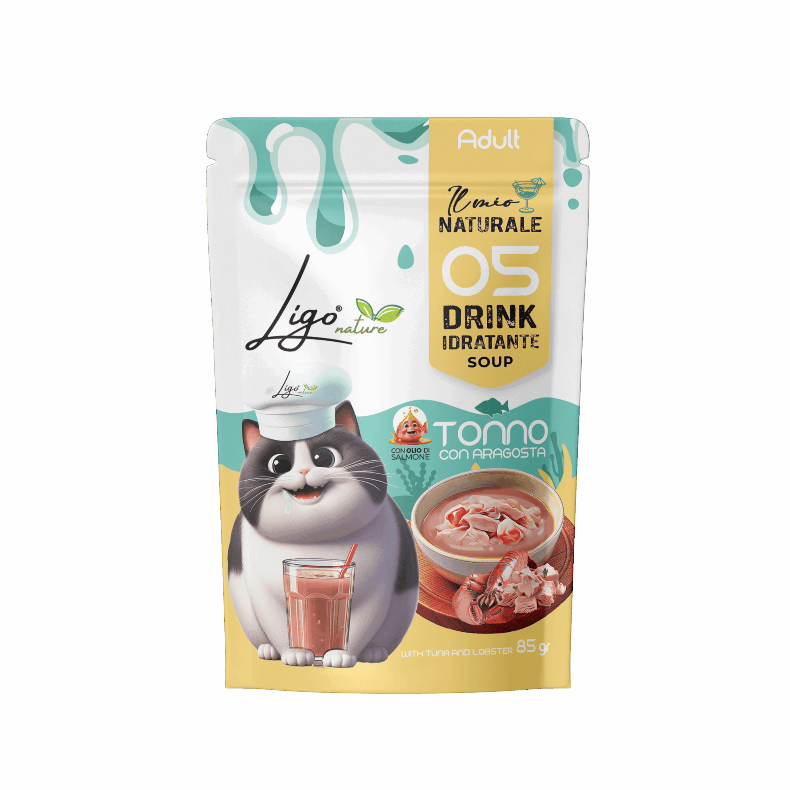 La Mia Naturale Soup Drink Tuna with Lobster - Ligo Nature