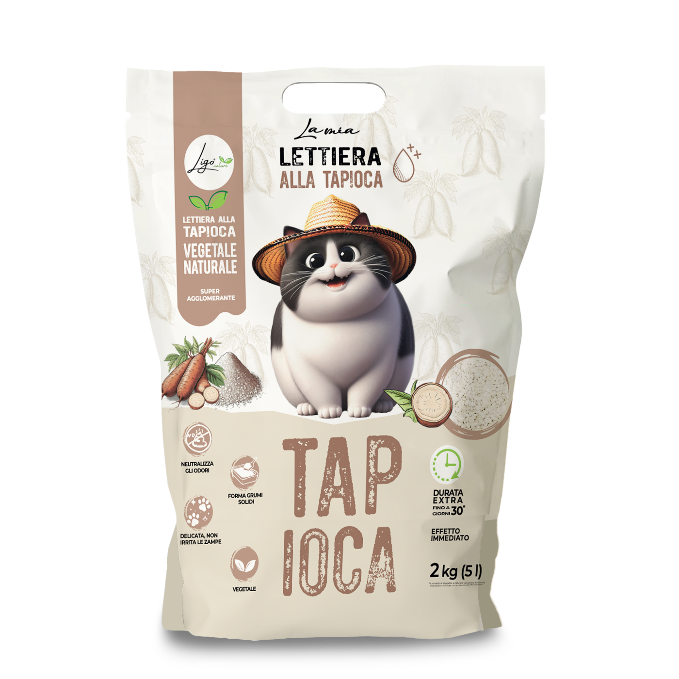 Natural tapioca cat litter by Ligo Nature