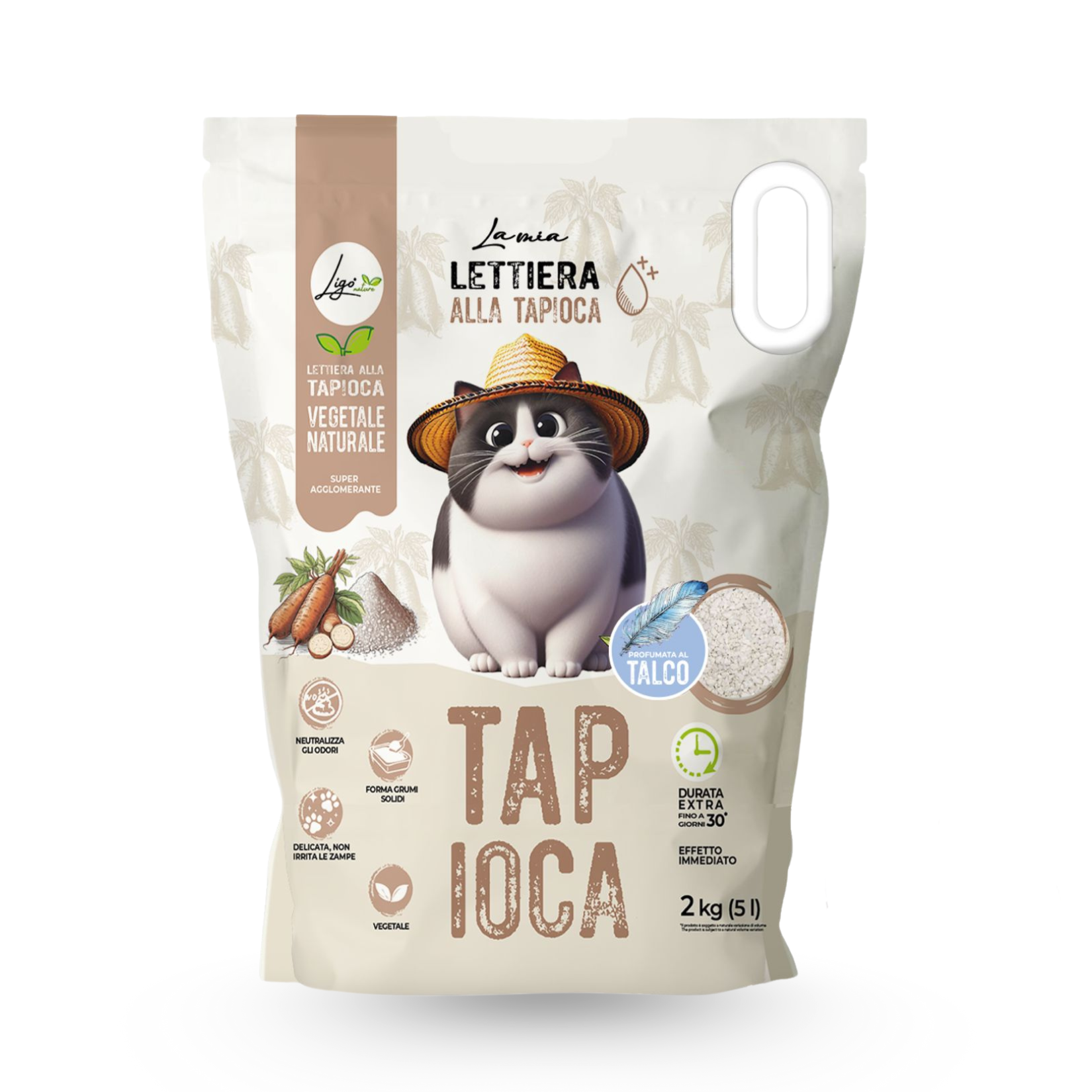 Tapioca Talcum 2KG 5L Litter - Ligo Nature