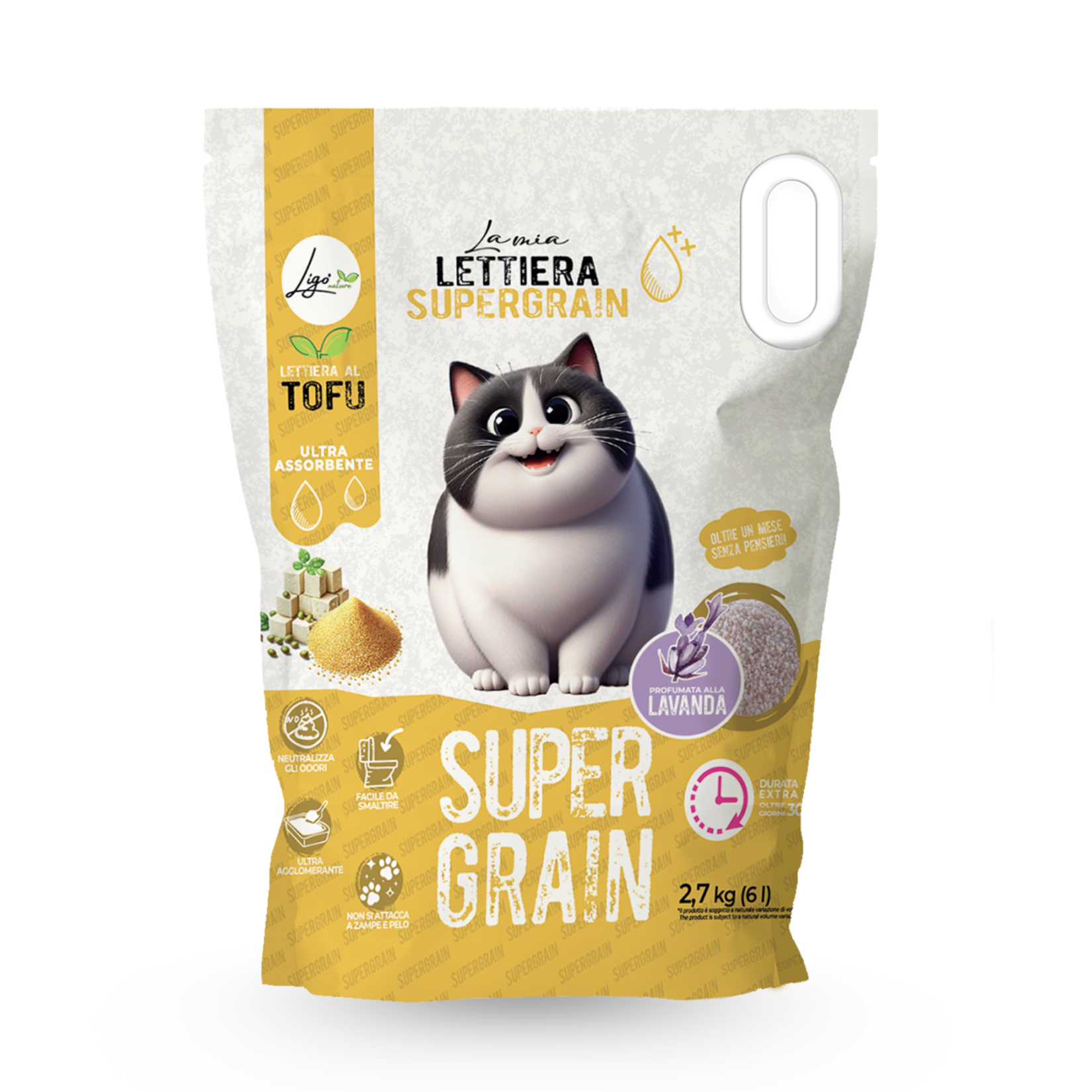 Supergrain Lavender Scented 6l Litter - Ligo Nature