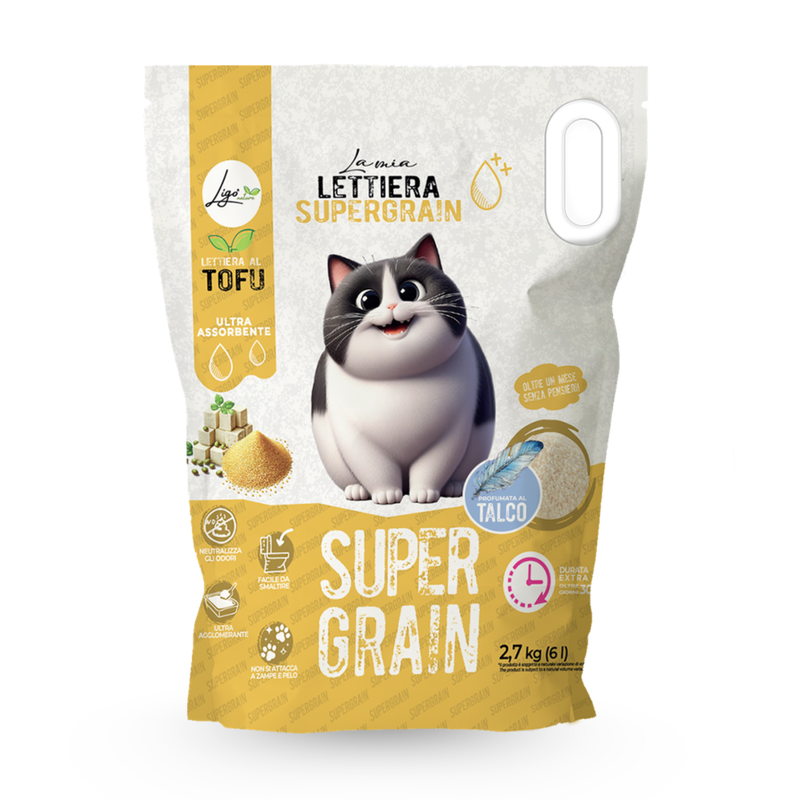 Supergrain Talcum Scented Litter - Ligo Nature