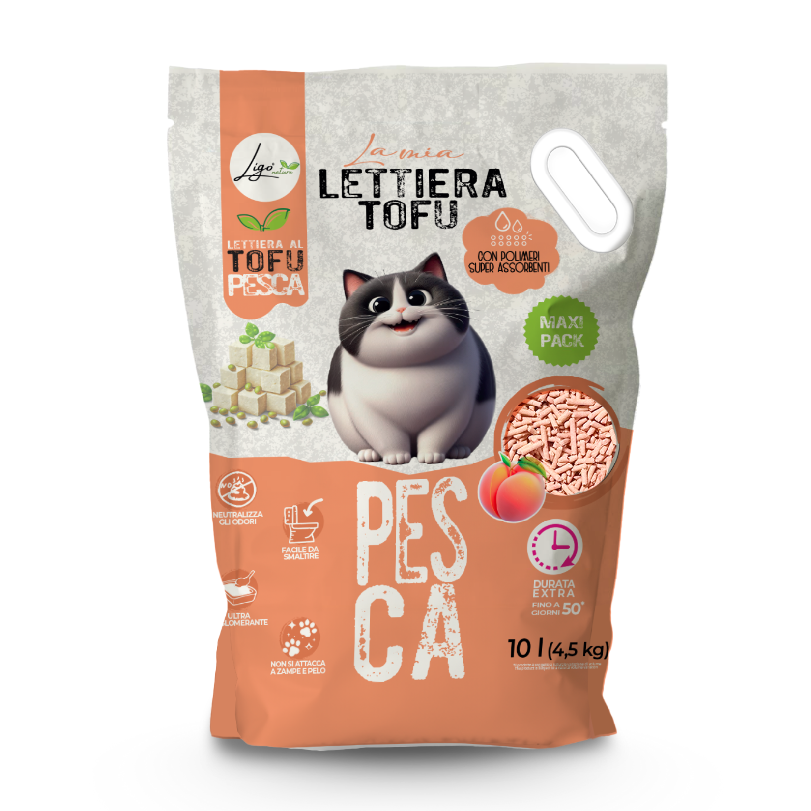 Tofu Peach Scented 10l Litter - Ligo Nature