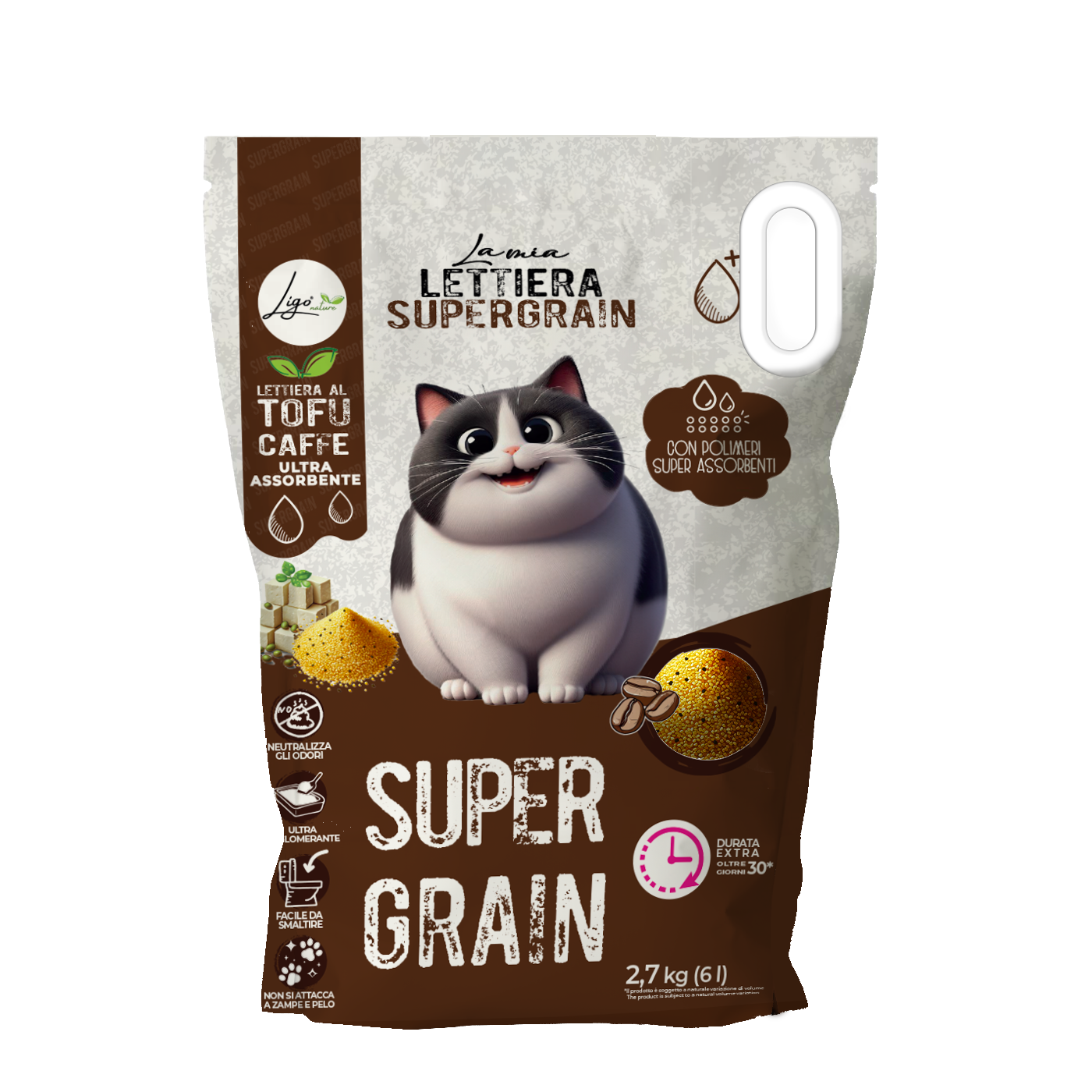 Supergrain Coffee Scented 6l Litter - Ligo Nature