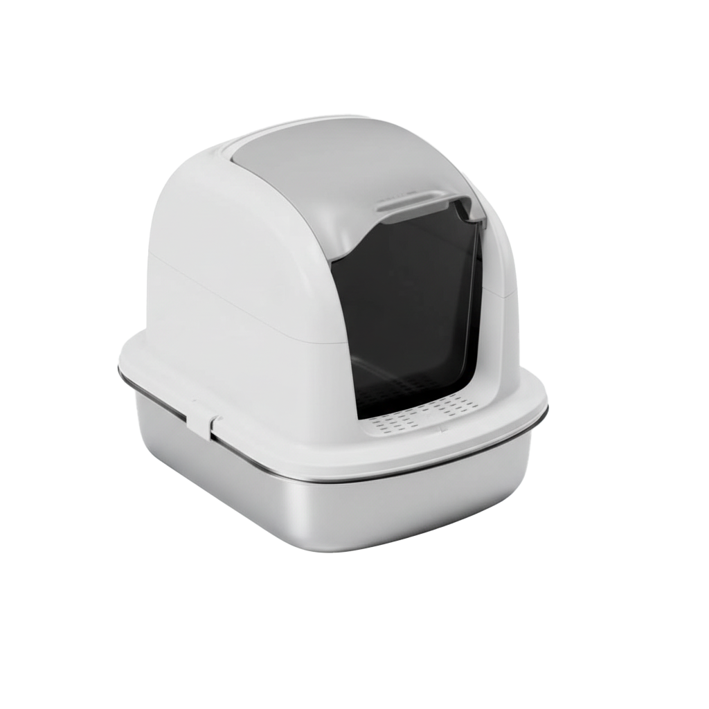 ATHENA L – Closed Steel Litter Box Ligo Nature