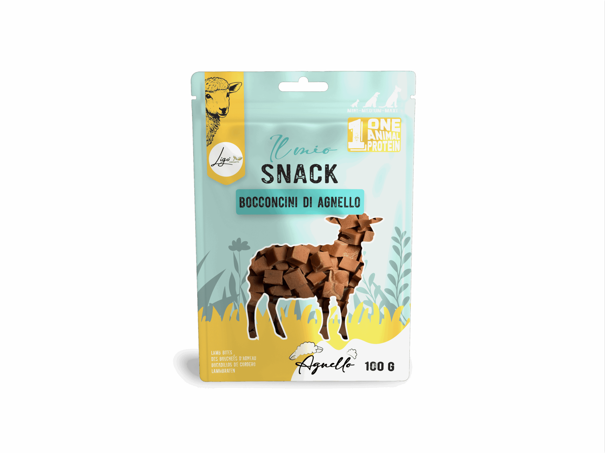 snack bocconcini agnello gatti di Ligo Nature