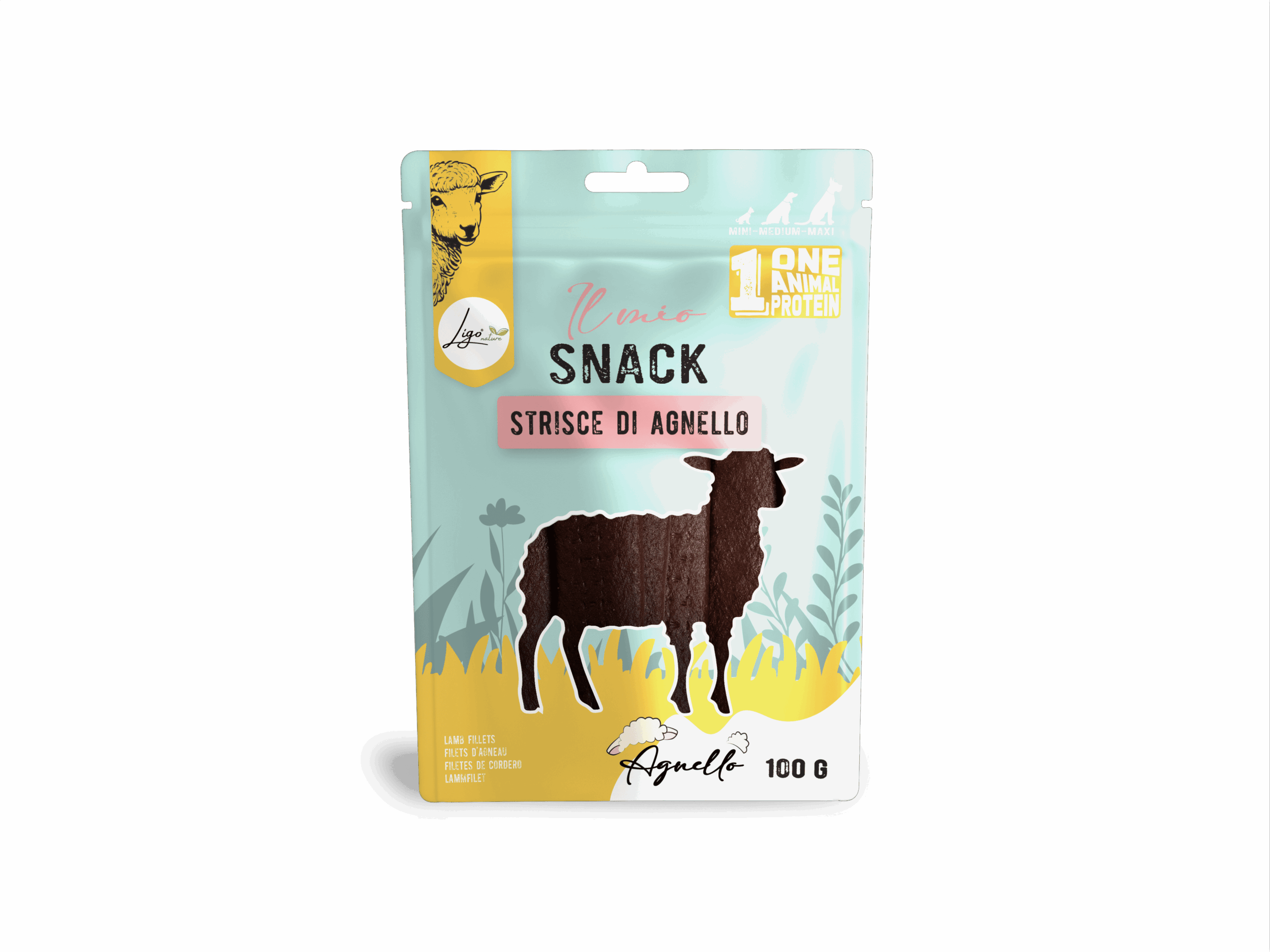snack strisce agnello gatti di Ligo Nature
